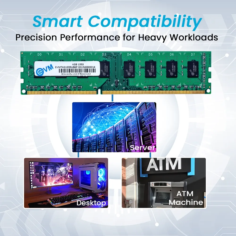 EVM Desktop Ram 4GB DDR3 1333Mhz view 6